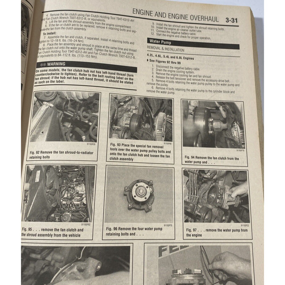 Vintage Ford Pick-ups, Expedition, and Navigator, Repair Manual For 1997-00 - Picture 6 of 9